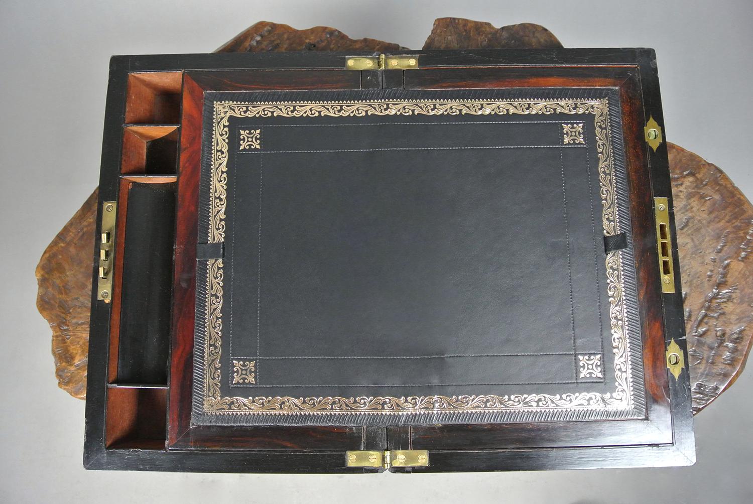 19th Century Beautiful Regency Coromandel Writing Box c. 1830 For Sale