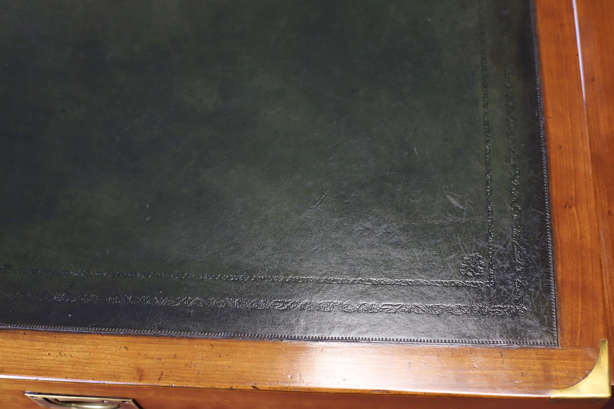 20th Century Beautiful R.E.H. Kennedy mahogany military partners desk