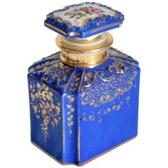 Beautiful, Richly Decorated Old Paris Hand Painted Empire Tea Caddy, France