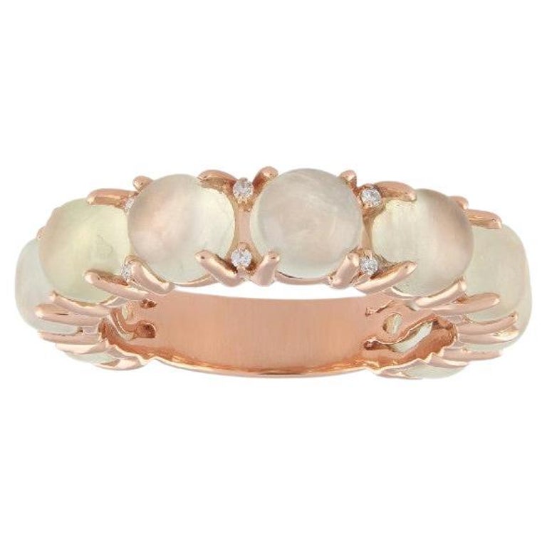 Beautiful Ring in 18K Rose Gold and Aquamarines For Sale at 1stDibs
