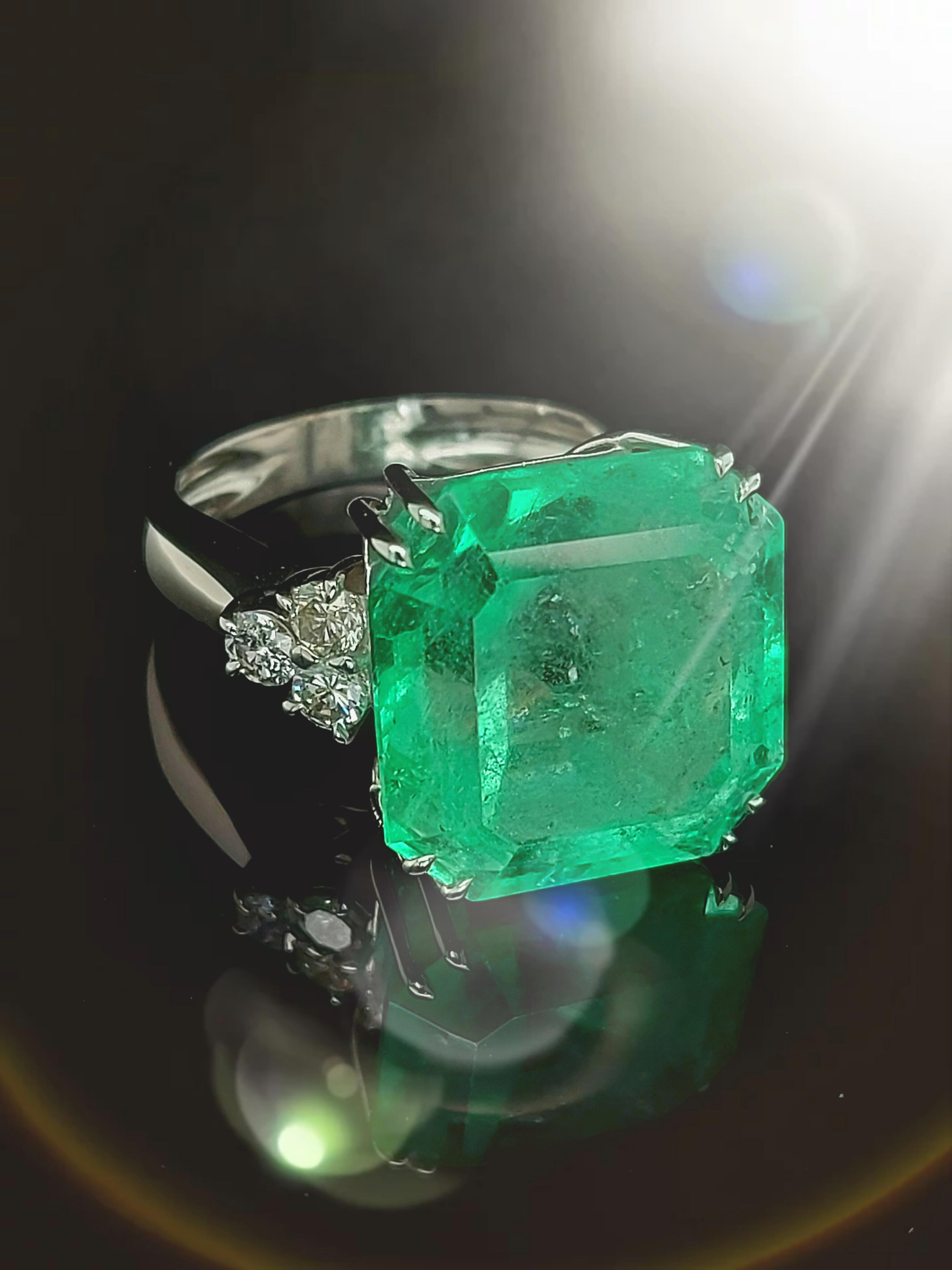 large emerald ring