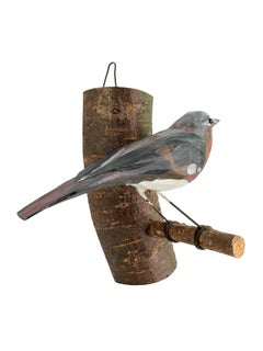 Beautiful Robin Viechtauer Hand Carved Wood Bird, Black Forest Folk Art, Austria