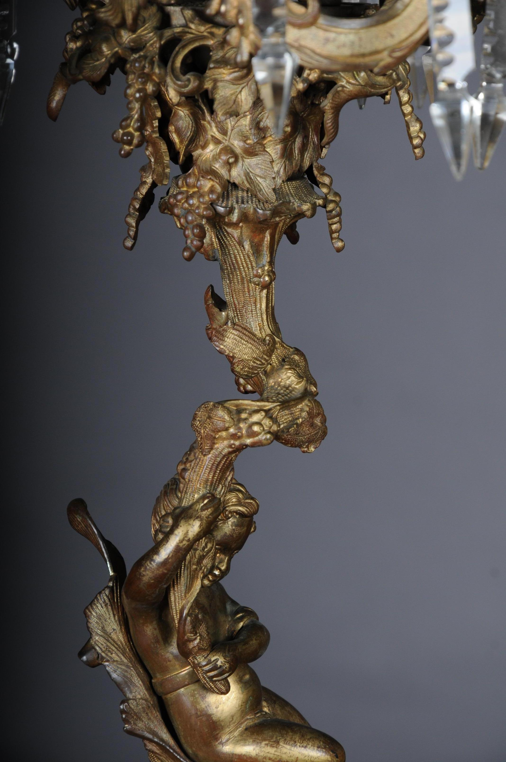 Beautiful Rococo Candlesticks Bronze Gilded, circa 1870 5