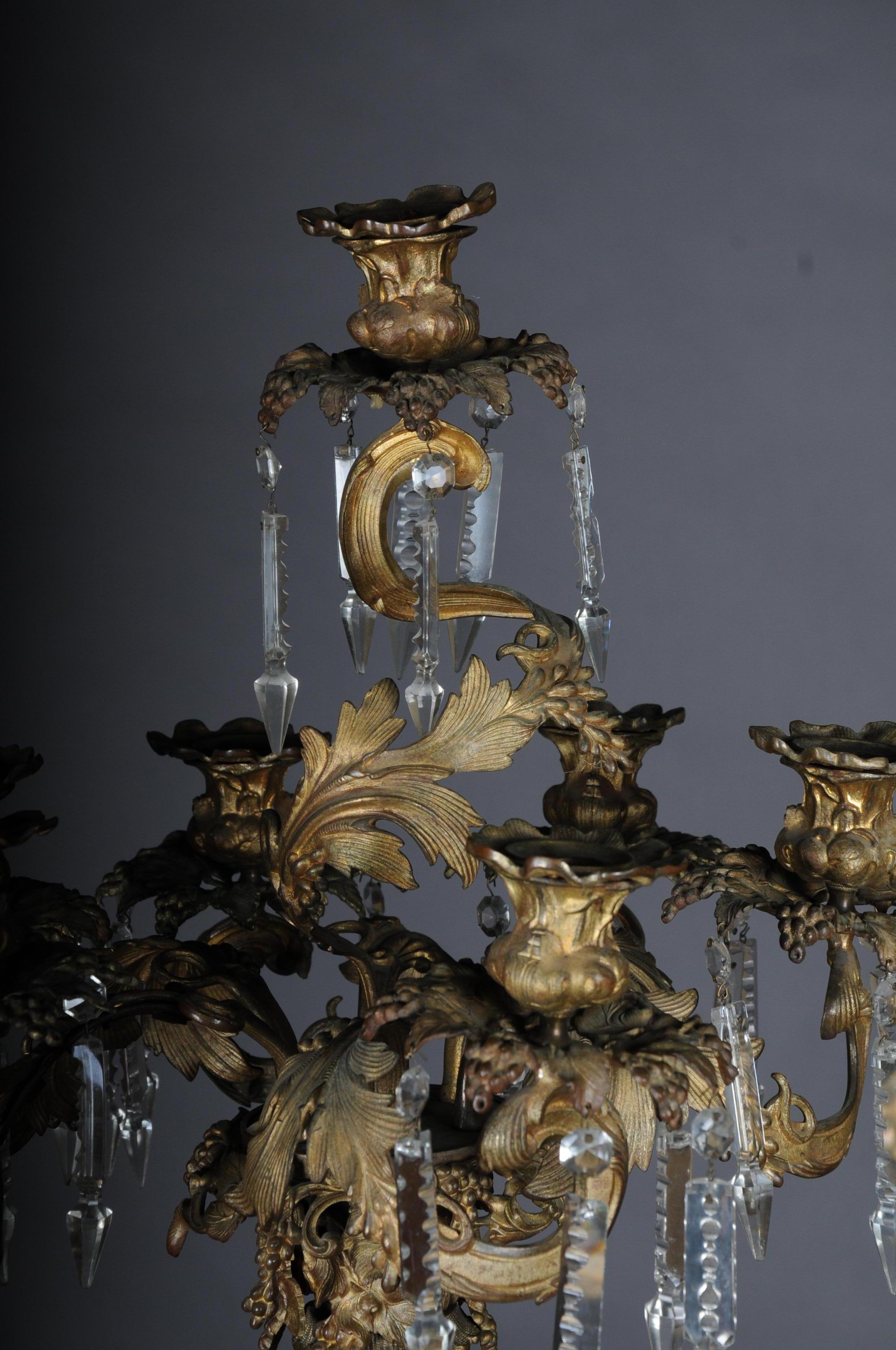 Beautiful Rococo Candlesticks Bronze Gilded, circa 1870 7