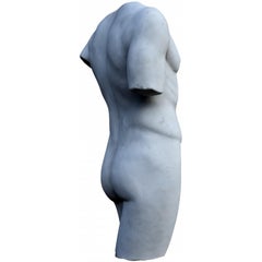 BELLA TORSO ROMANA EN MARMOL BLANCO DE CARRARA Siglo XXI