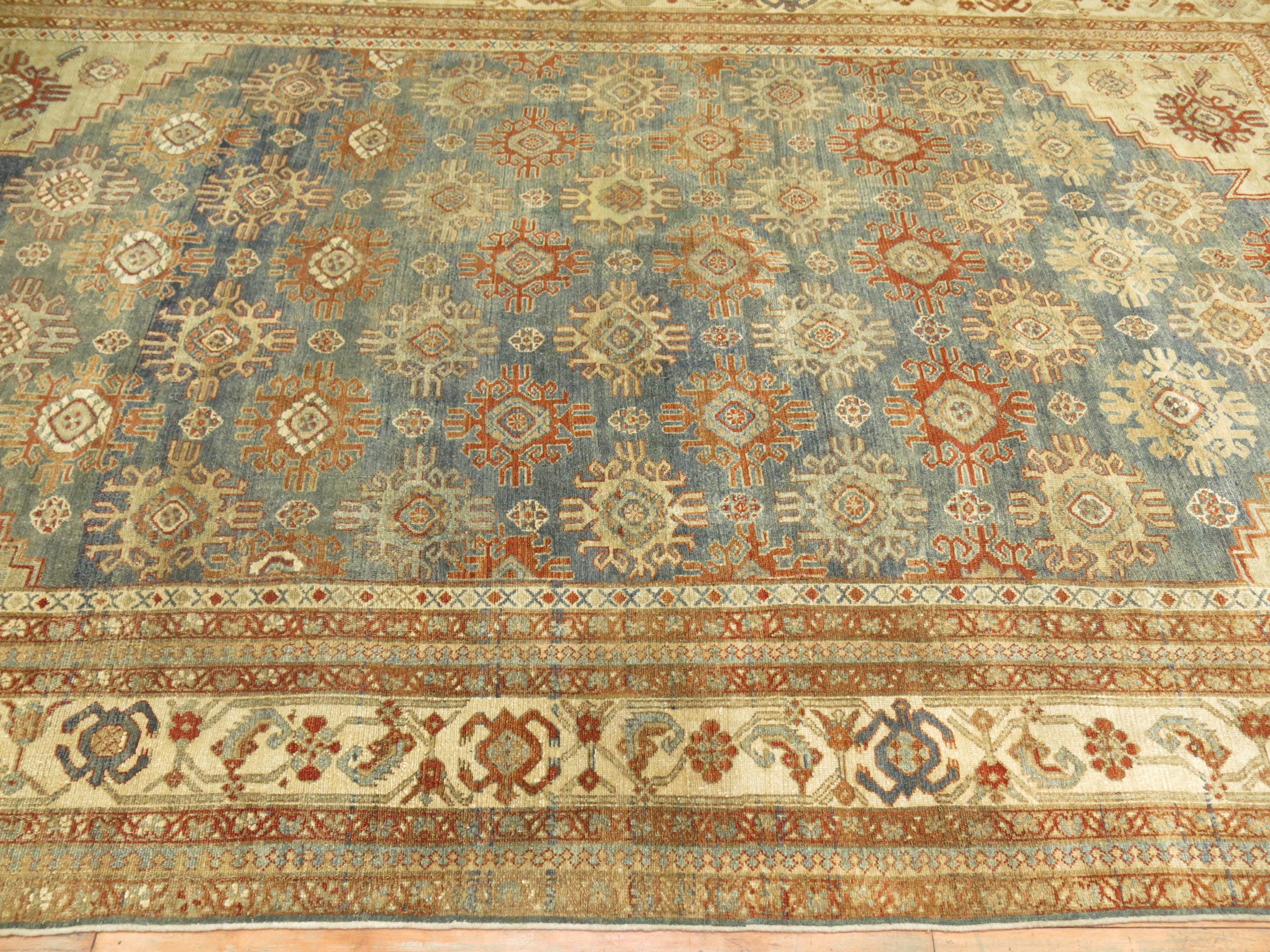 An early 20th century highly decorative Persian Malayer room size rug,

circa 1920, measures: 7'10