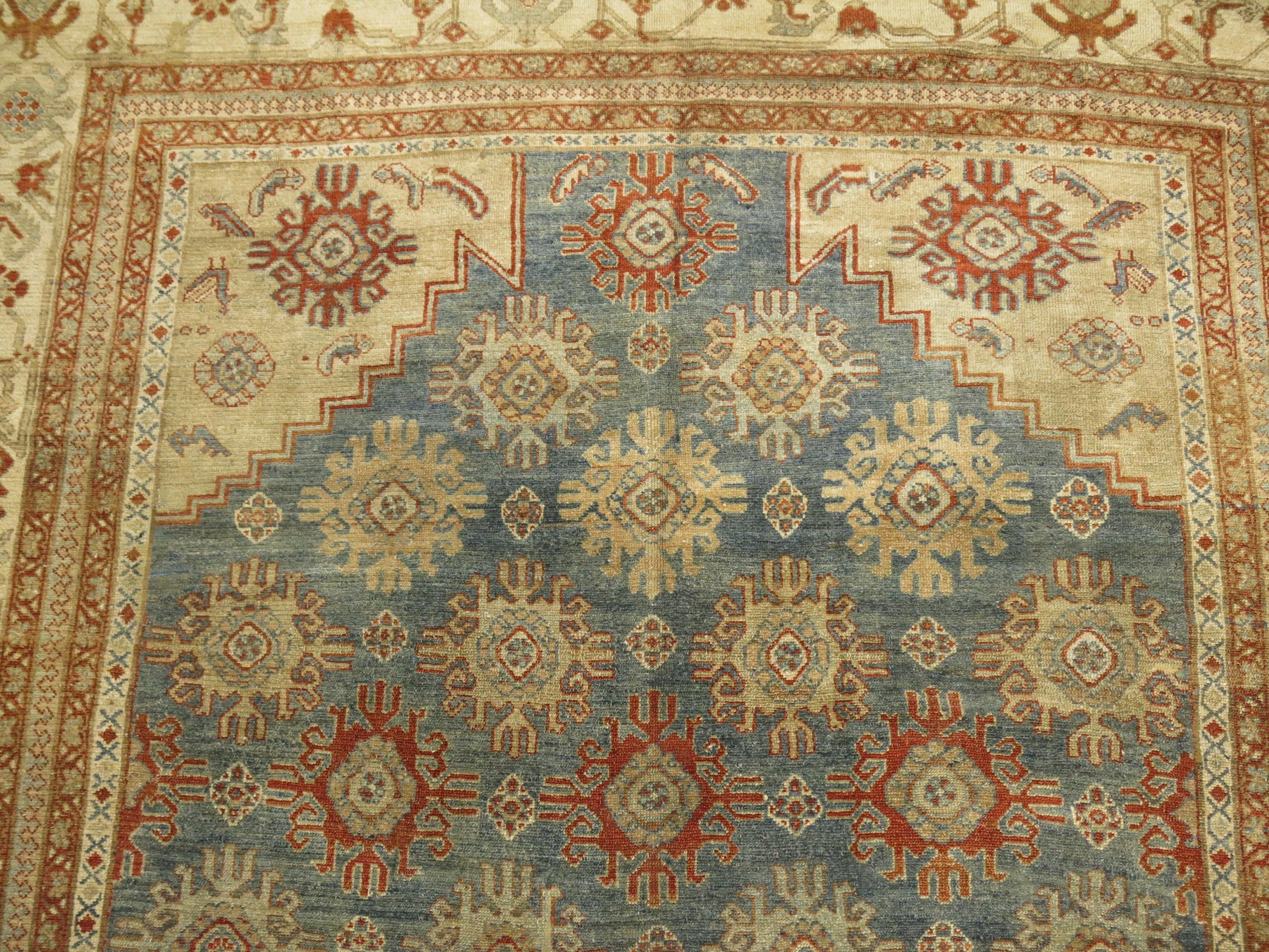 Wool Beautiful Room Size Persian Malayer Rug For Sale