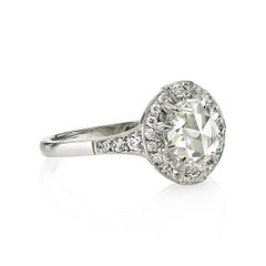 Beautiful Rose-Cut Diamond Surround Ring