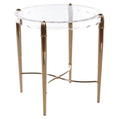 Retro Beautiful Round Side Table Modern Design Italy, 1970
