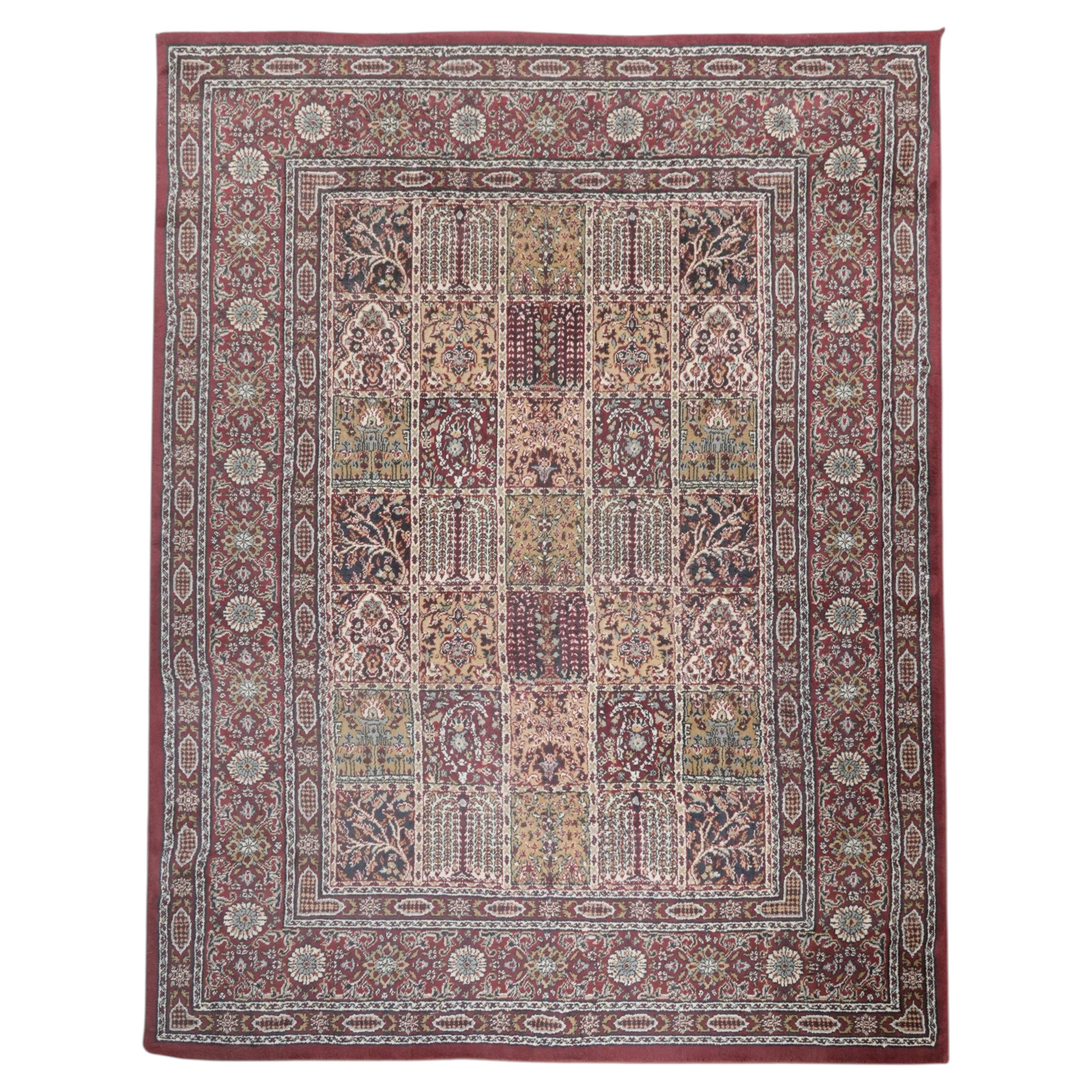 Beautiful rug/carpet with mainly red colours and nice patterns 230x170cm For Sale