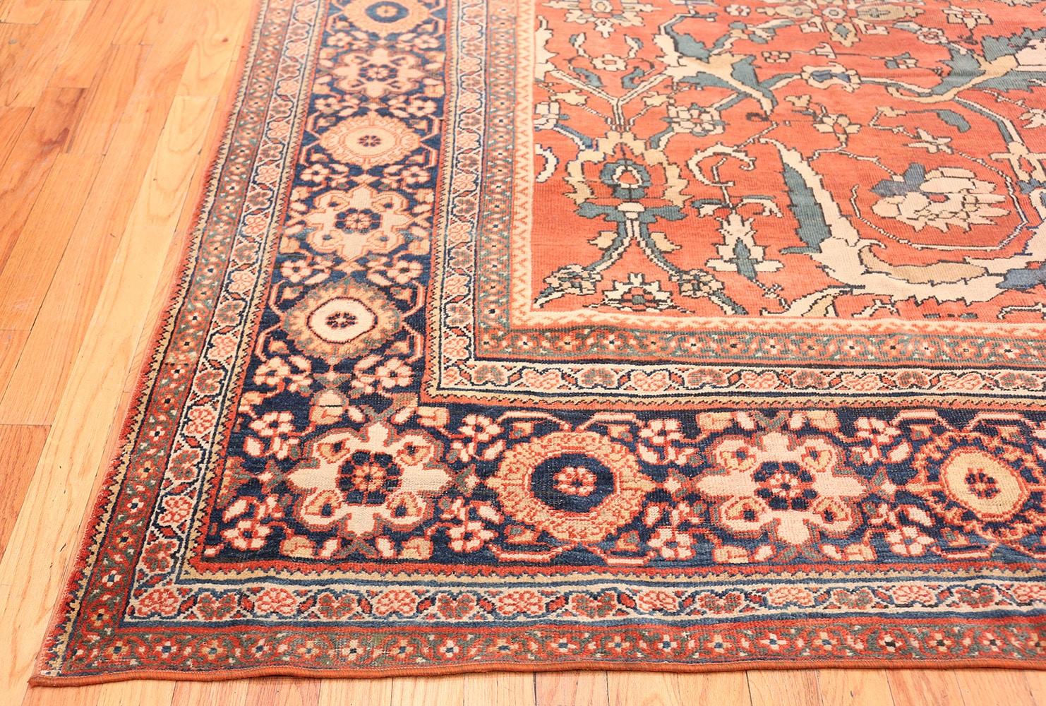 Tapis persan ancien de Sultanabad. Taille : 11' 10