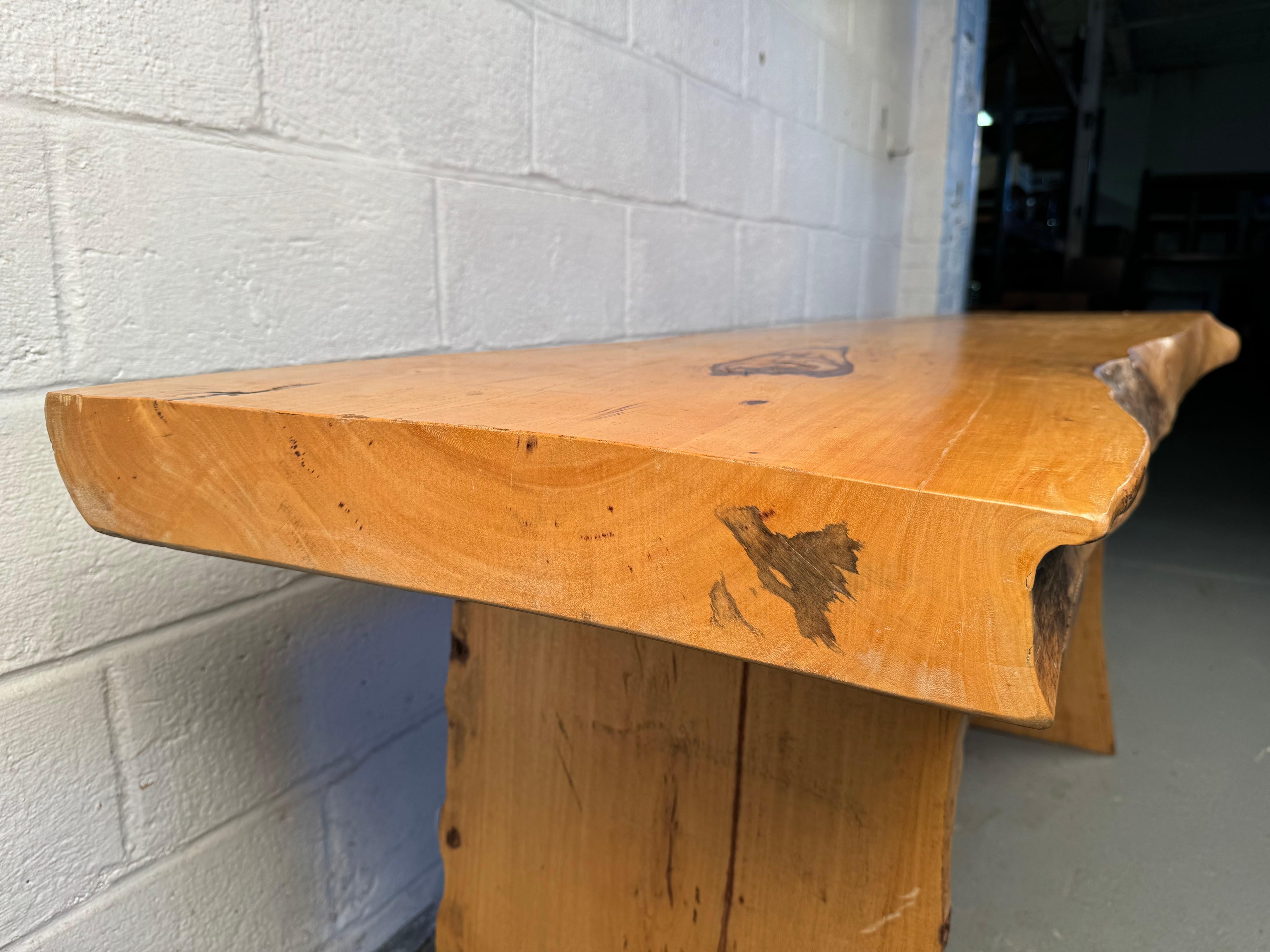 Beautiful Rustic Live Edge Console Table For Sale 4