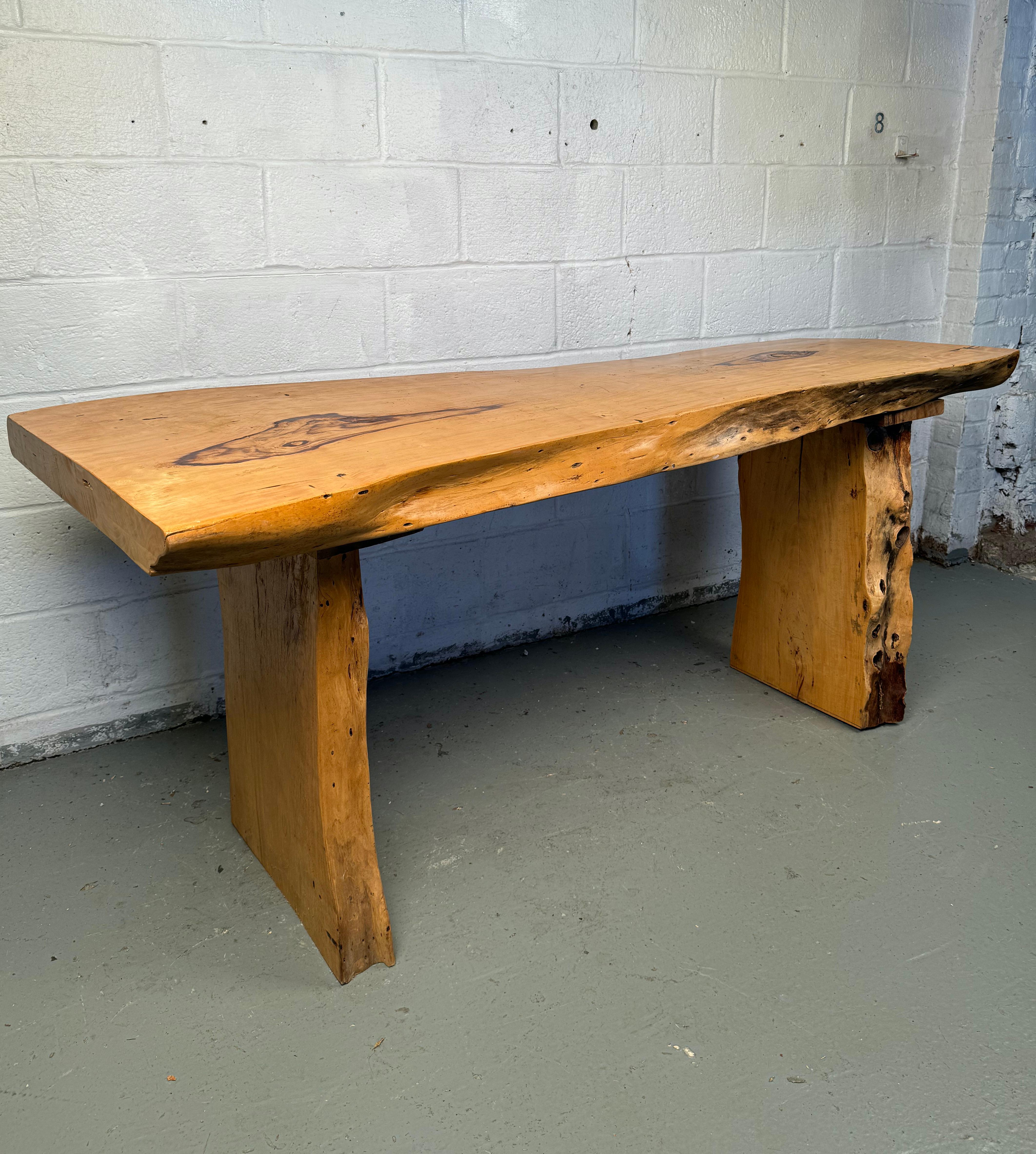 Beautiful Rustic Live Edge Console Table For Sale 10