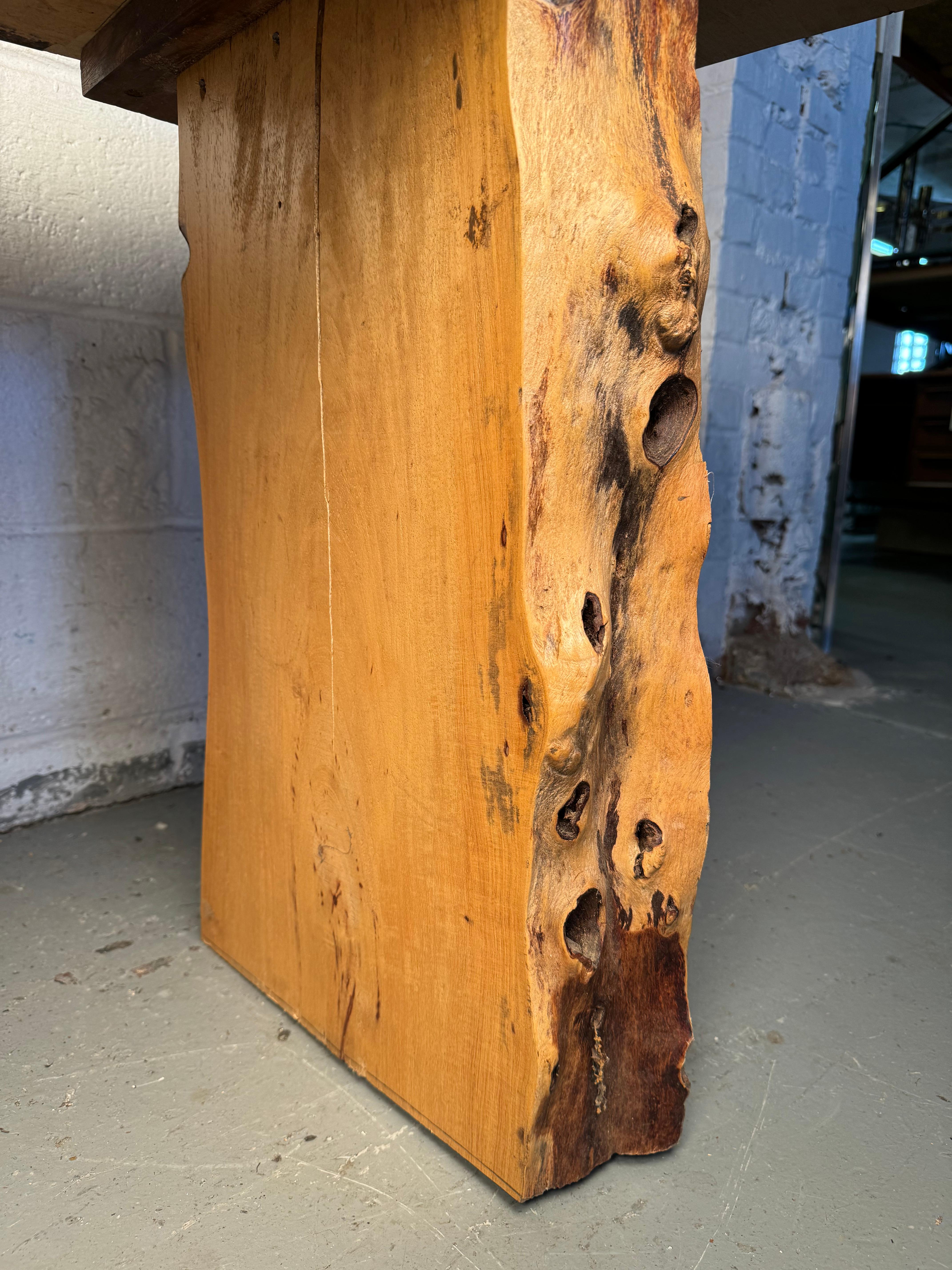 Beautiful Rustic Live Edge Console Table For Sale 11