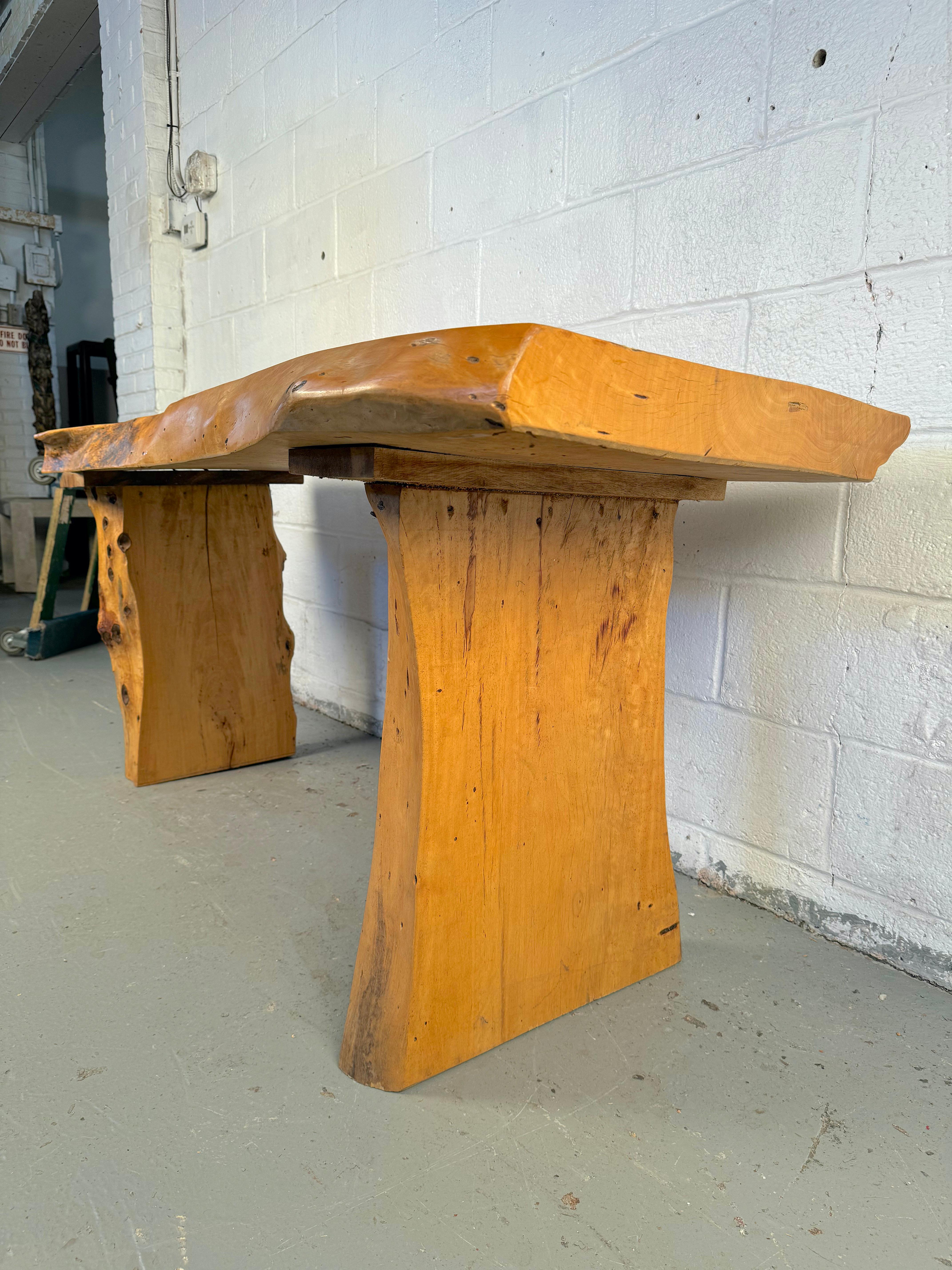 Beautiful Rustic Live Edge Console Table For Sale 2