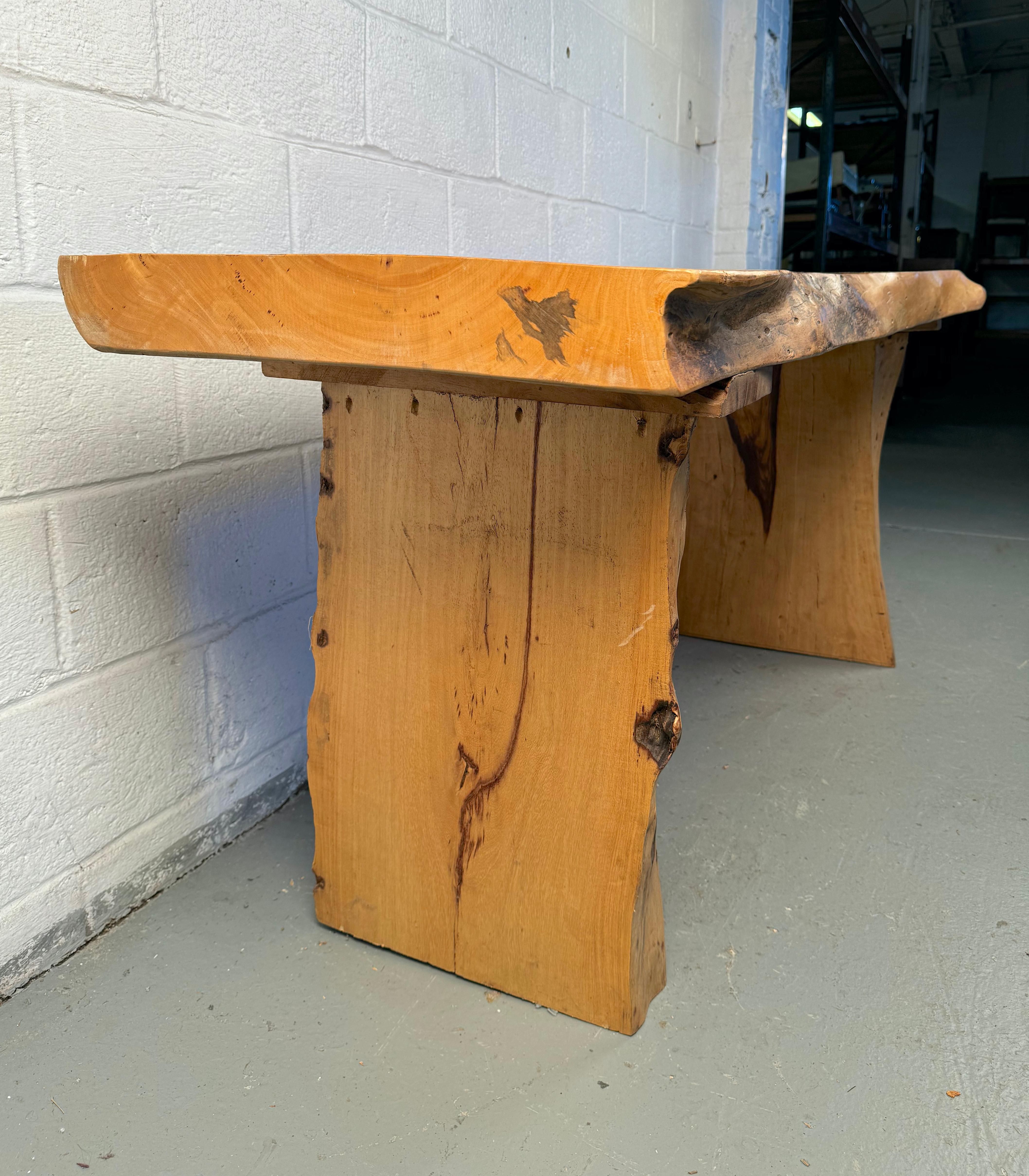 Beautiful Rustic Live Edge Console Table For Sale 3