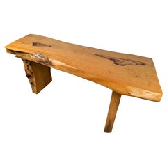 Schöner rustikaler Live Edge Konsolentisch