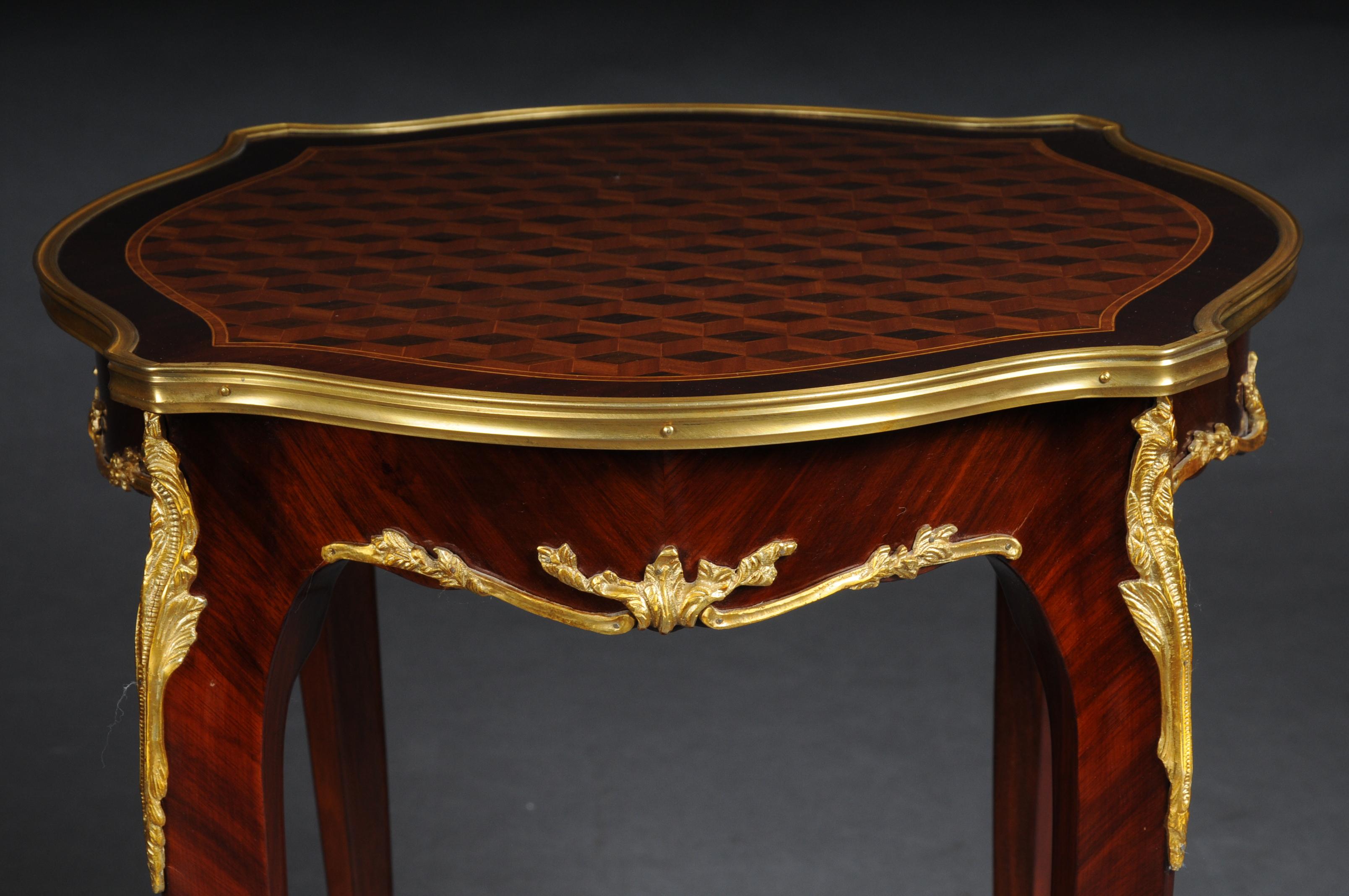 20th Century Beautiful Salon Side Table in Louis XV after F. Linke