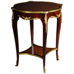 Beautiful Salon Side Table in Louis XV after F. Linke