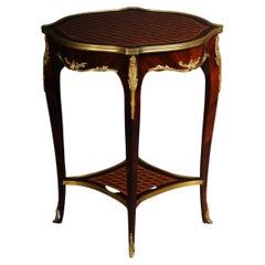 Vintage Beautiful Salon Side Table in Louis XV after F. Linke