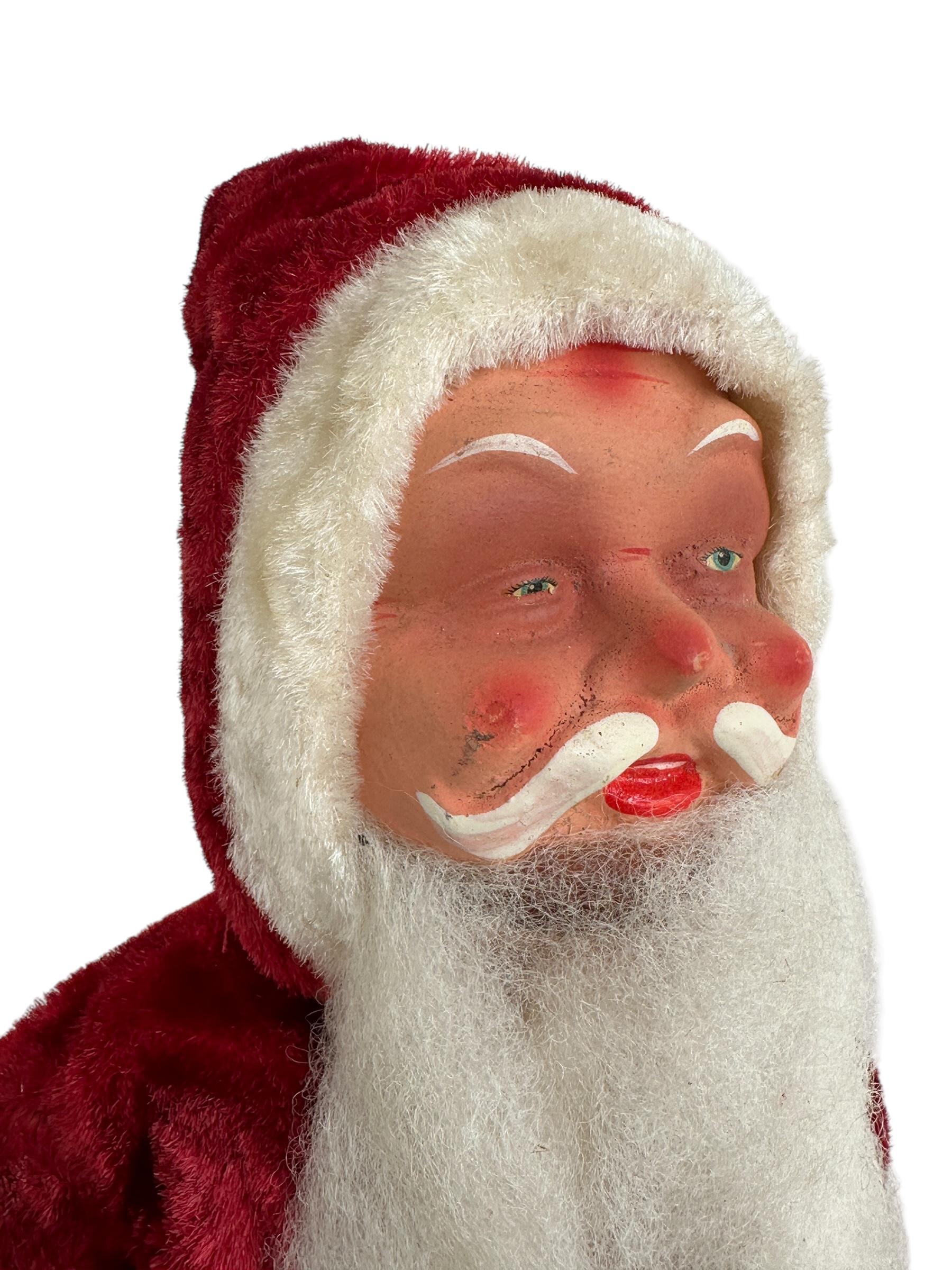 Beautiful Santa Claus Figure Vintage German Christmas In Good Condition For Sale In Nuernberg, DE