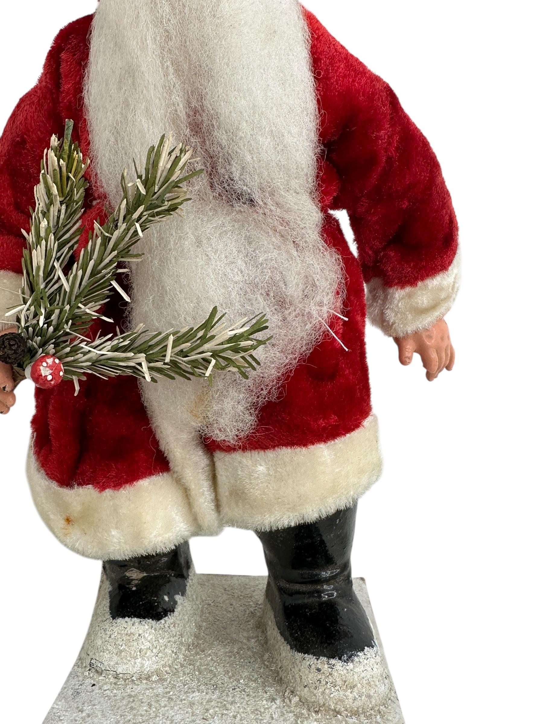 Beautiful Santa Claus Figure Vintage German Christmas For Sale 1