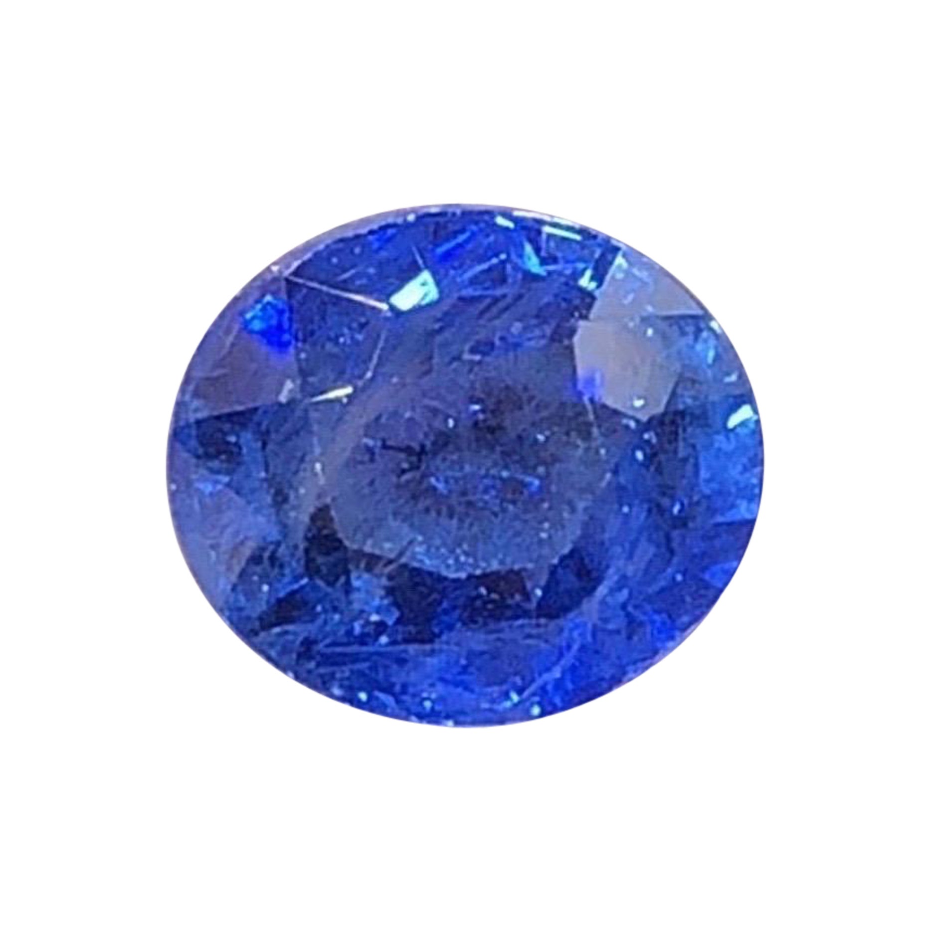Bellissimo Zaffiro 1,98 ct Blu Riscaldato Ceylon Ovale VS in vendita