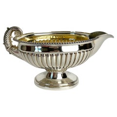 Antique Beautiful Sauce Boat in Silver by Johan Petter Grönvall, Sweden from 1832