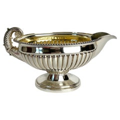 Wunderschöne Sauciere aus Silber von Johan Petter Grönvall, Schweden von 1832