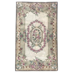 Beautiful Savonnerie Style Hand Tufted Rug
