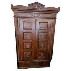 Beautiful Scandanavian Used Corner Tack and Bridle Closet Cabinet