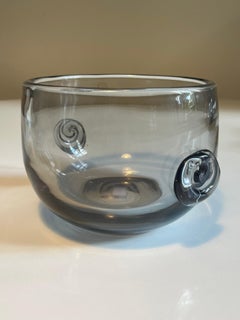 Beautiful Scandinavian Glass Bowl by Per Lütken for Holmgaard, Denmark 1950s