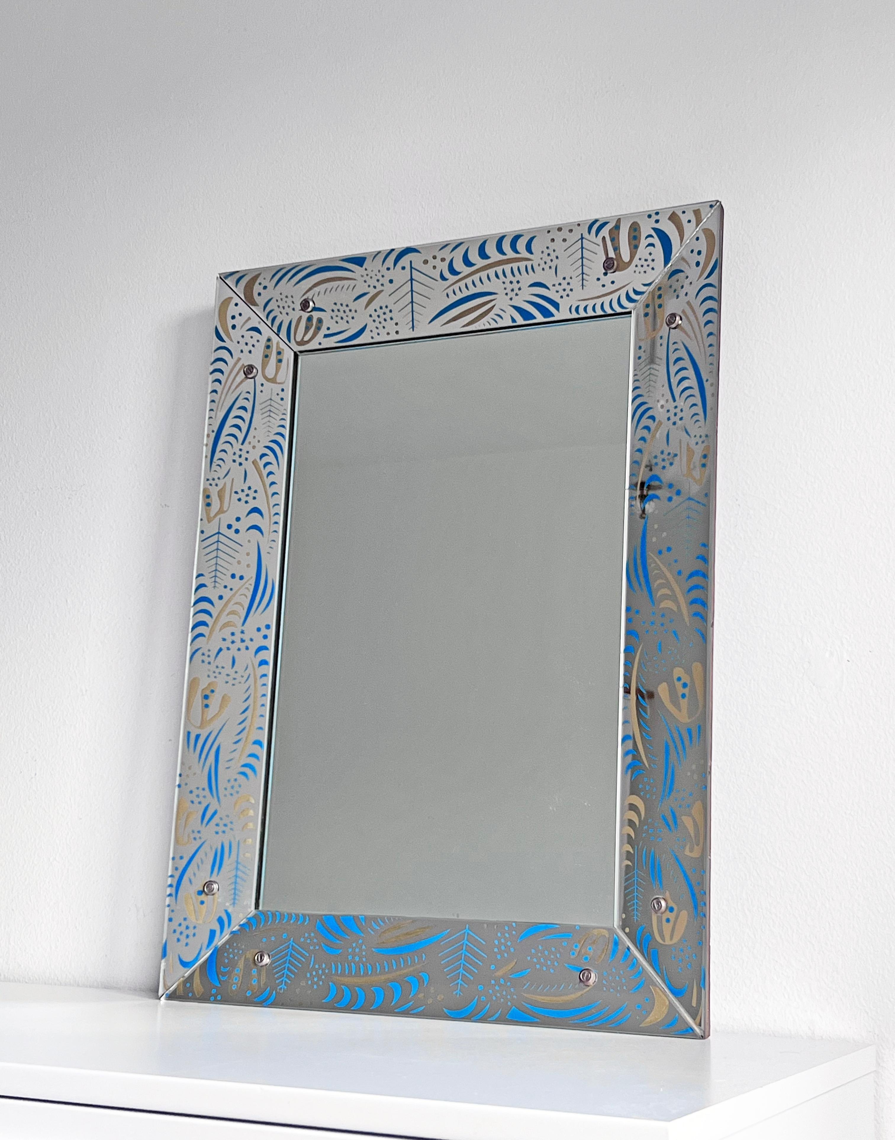 Swedish Scandinavian Modern Mirror, 1950s For Sale