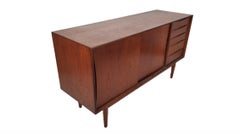 Bellissima credenza moderna scandinava ad ante scorrevoli in teak di Fredrik A. Kayser