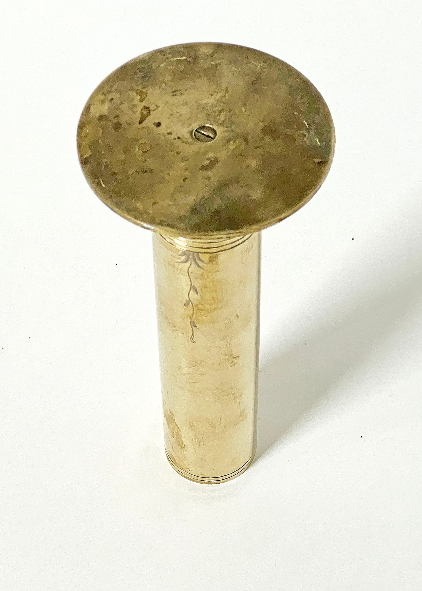 Ottone Bellissimo vaso The Modern Scandinavian in ottone, Anonimo, 1950-1960 ca. in vendita