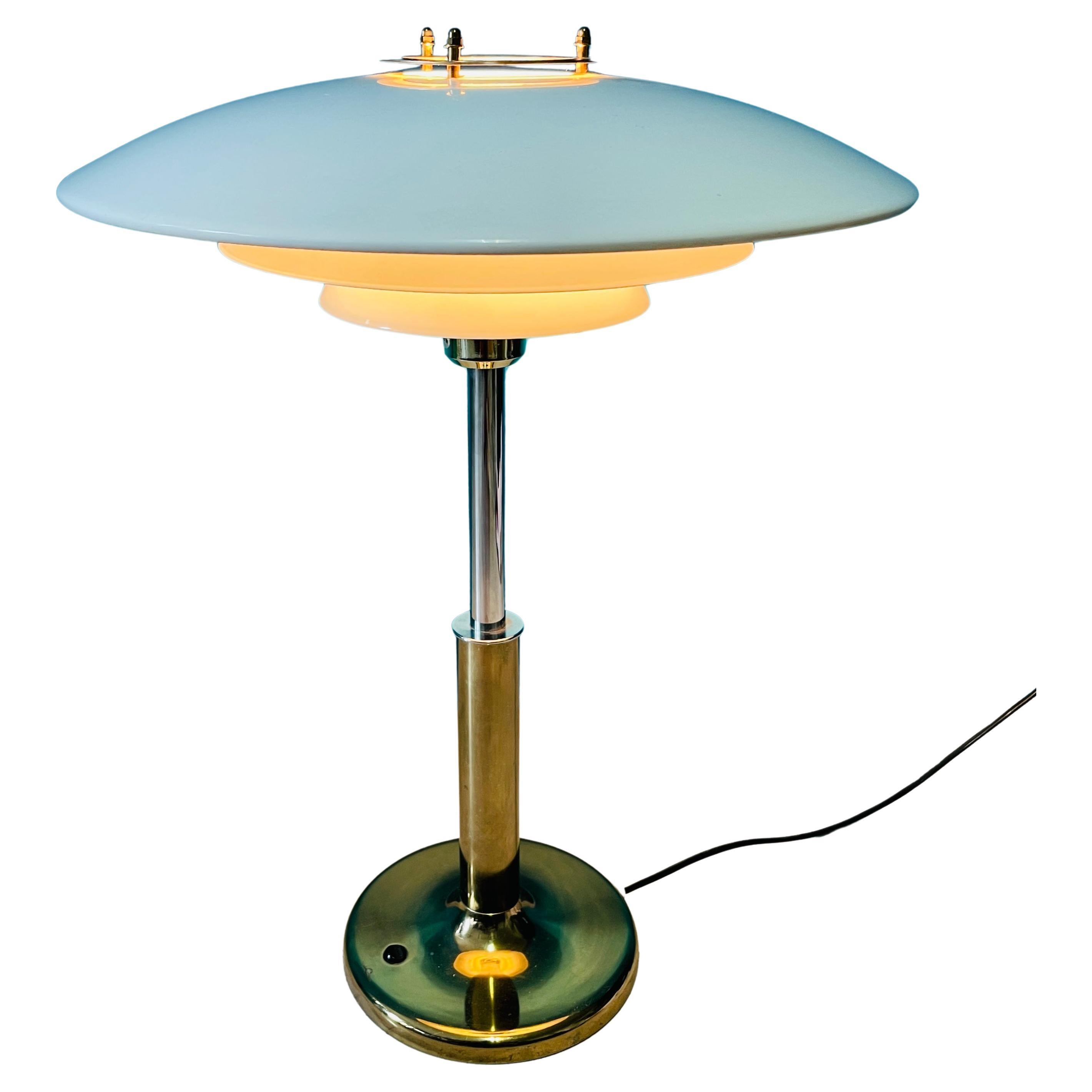 Beautiful Scandinavian Table Lamp, Style of Louis Poulsen.  For Sale