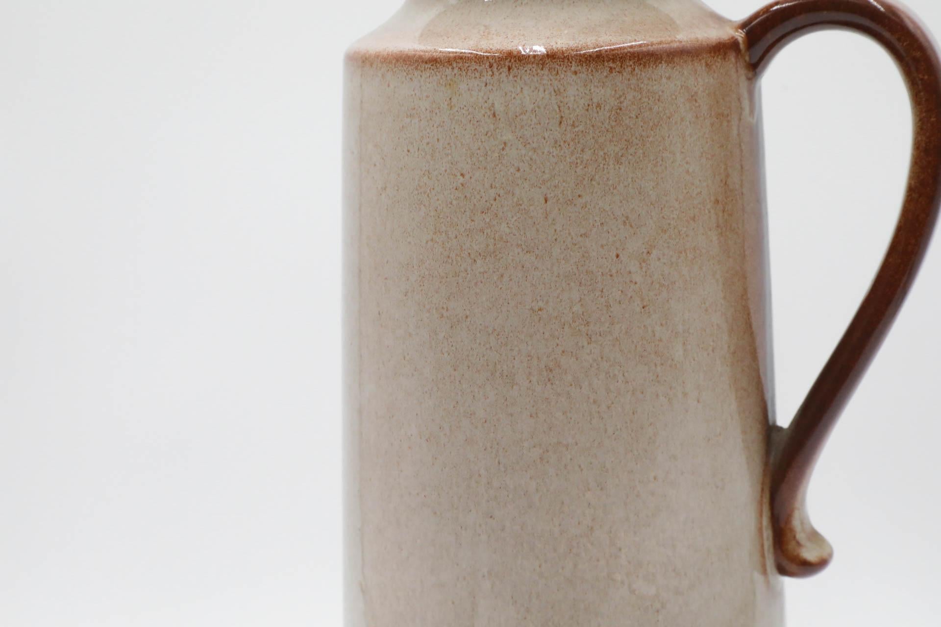 Schöne Scheurich Keramikvase in Hellgrau und Braun im Angebot 4