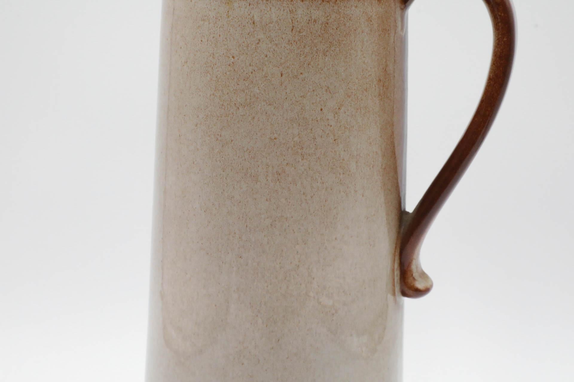 Schöne Scheurich Keramikvase in Hellgrau und Braun im Angebot 5