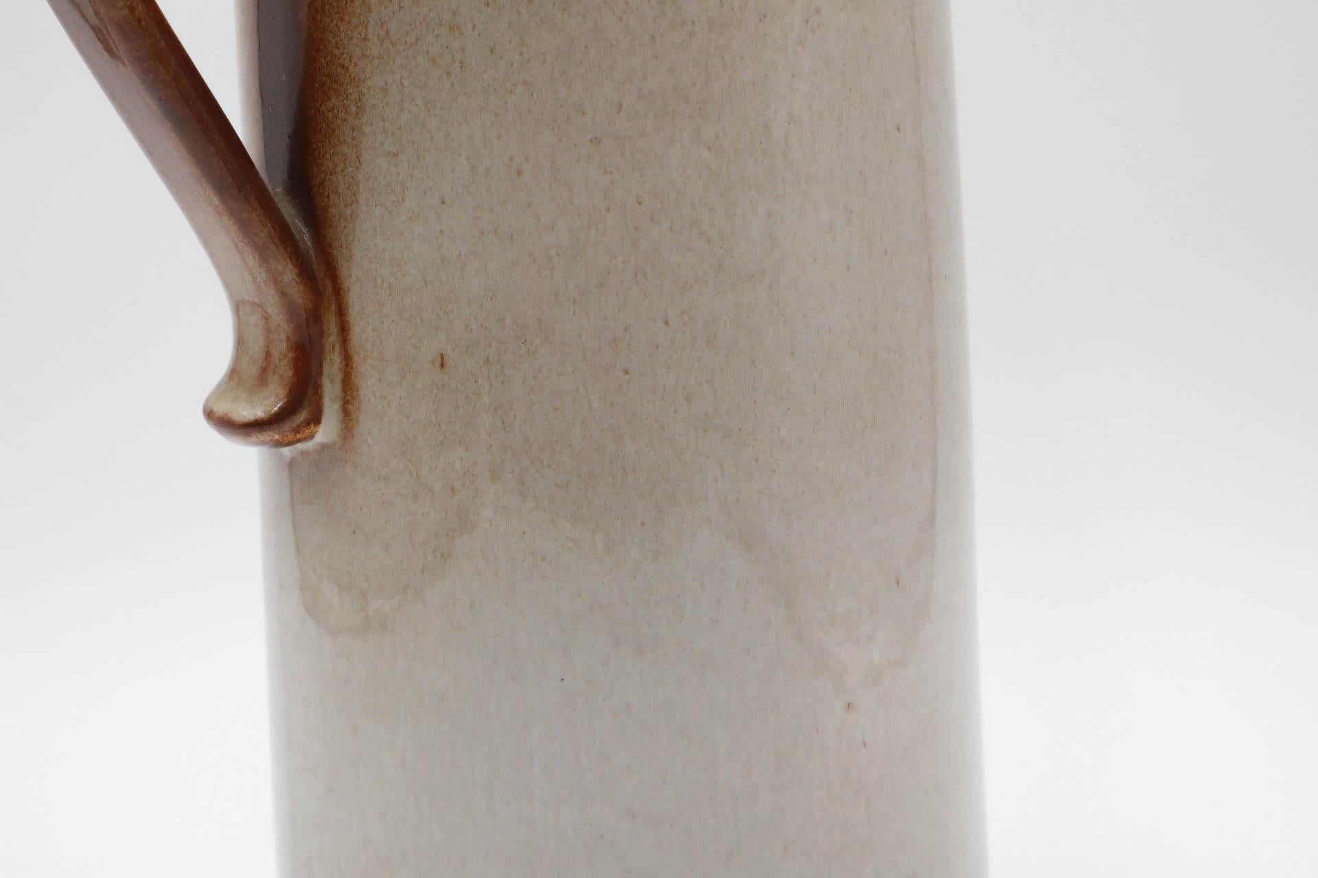 Schöne Scheurich Keramikvase in Hellgrau und Braun im Angebot 7