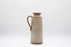 Mid-Century Scheurich Ceramic Vase, Gray and Brown Glaze, West German