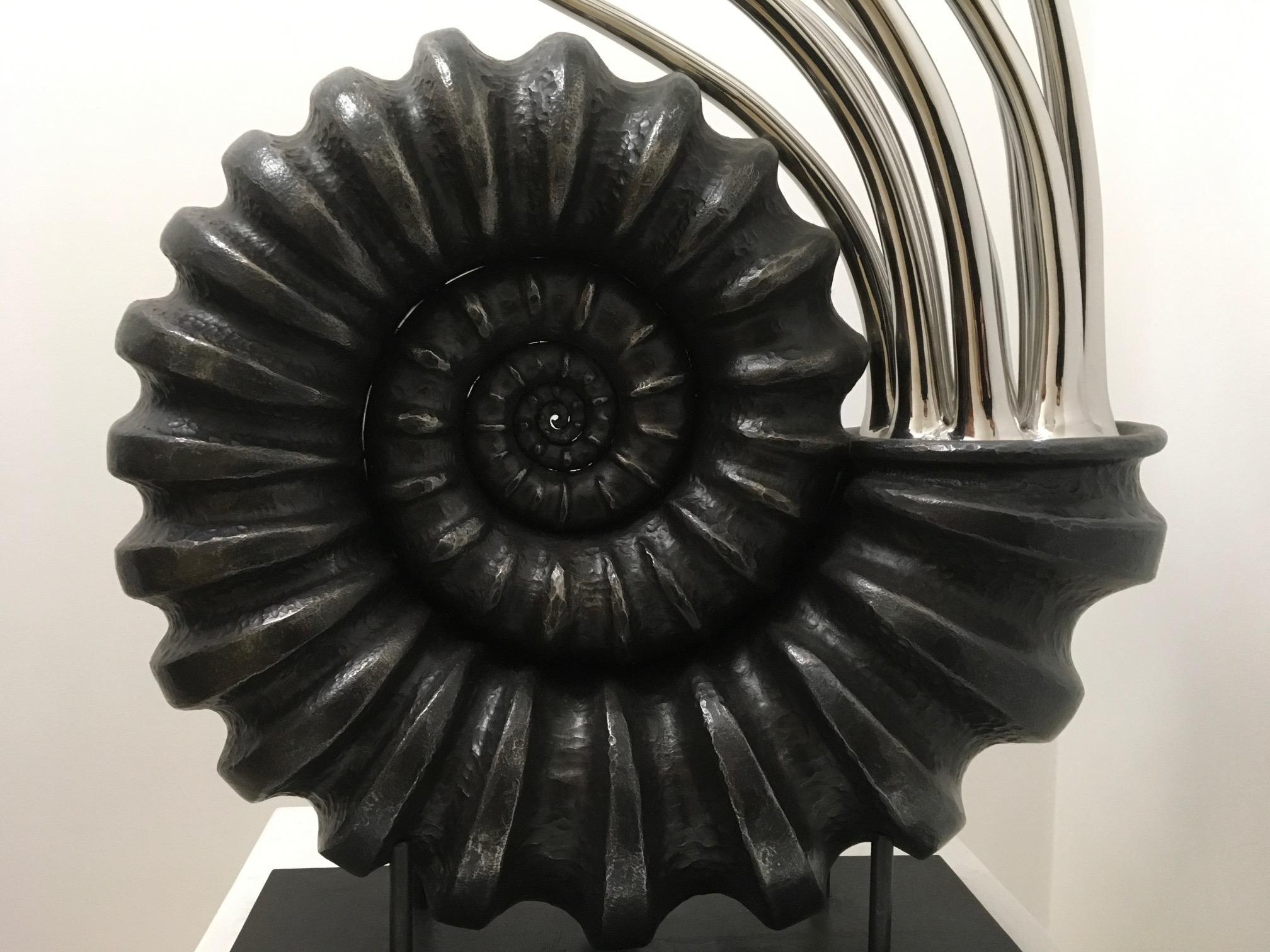 Sculpture in mild steel by Giovanni Rotondo from Italy, 2017. Unique piece.

Biography
Giovanni Rotondo was born in November 1964 in Rosolini, a small town in the south east of Sicily.
He started learning the first rudiments of forging and tempering