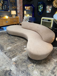 Beautiful Serpentine / Cloud Sofa in Toast Color, 1990s