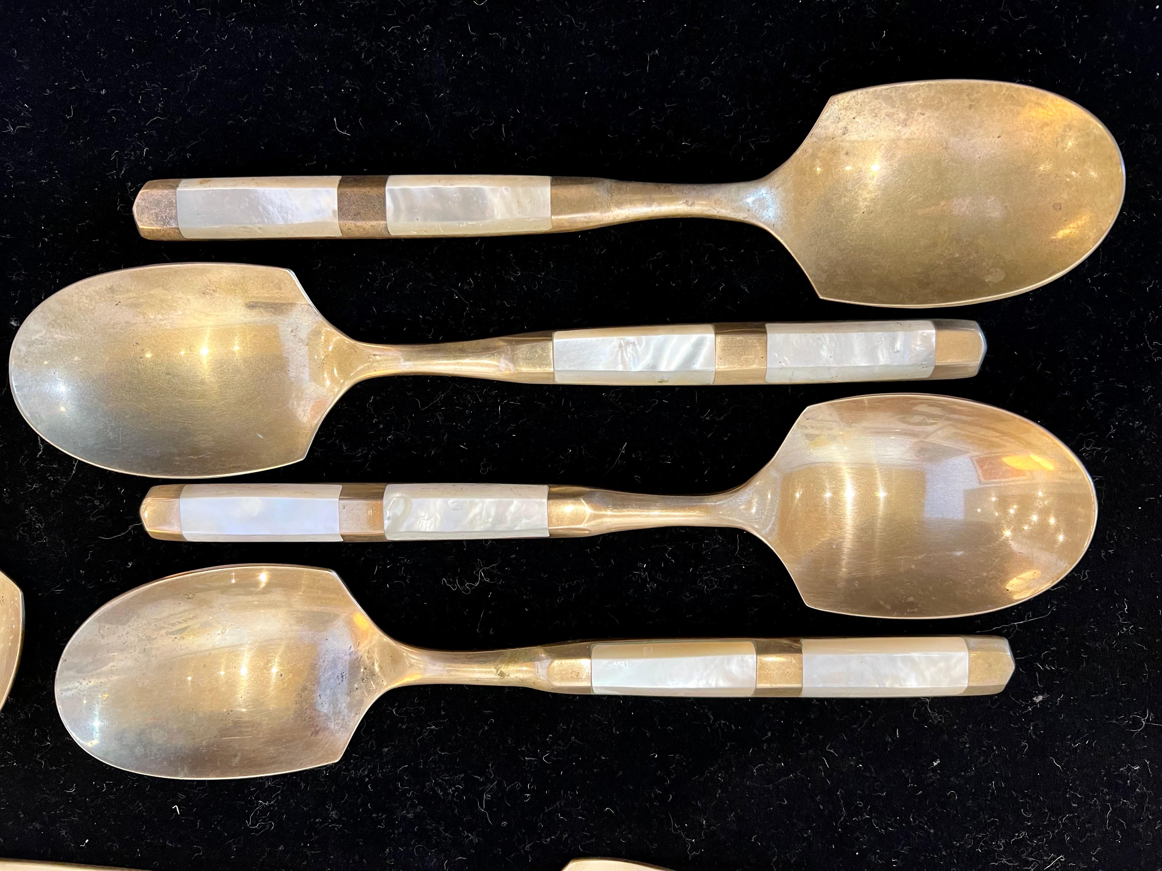 brushed brass cutlery