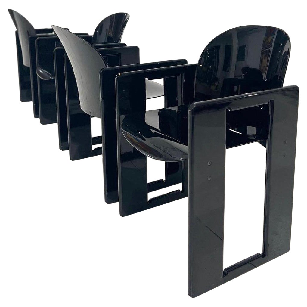 Beautiful Set of 4 Dialogo Arm Chairs by Afra 
Tobia Scarpa