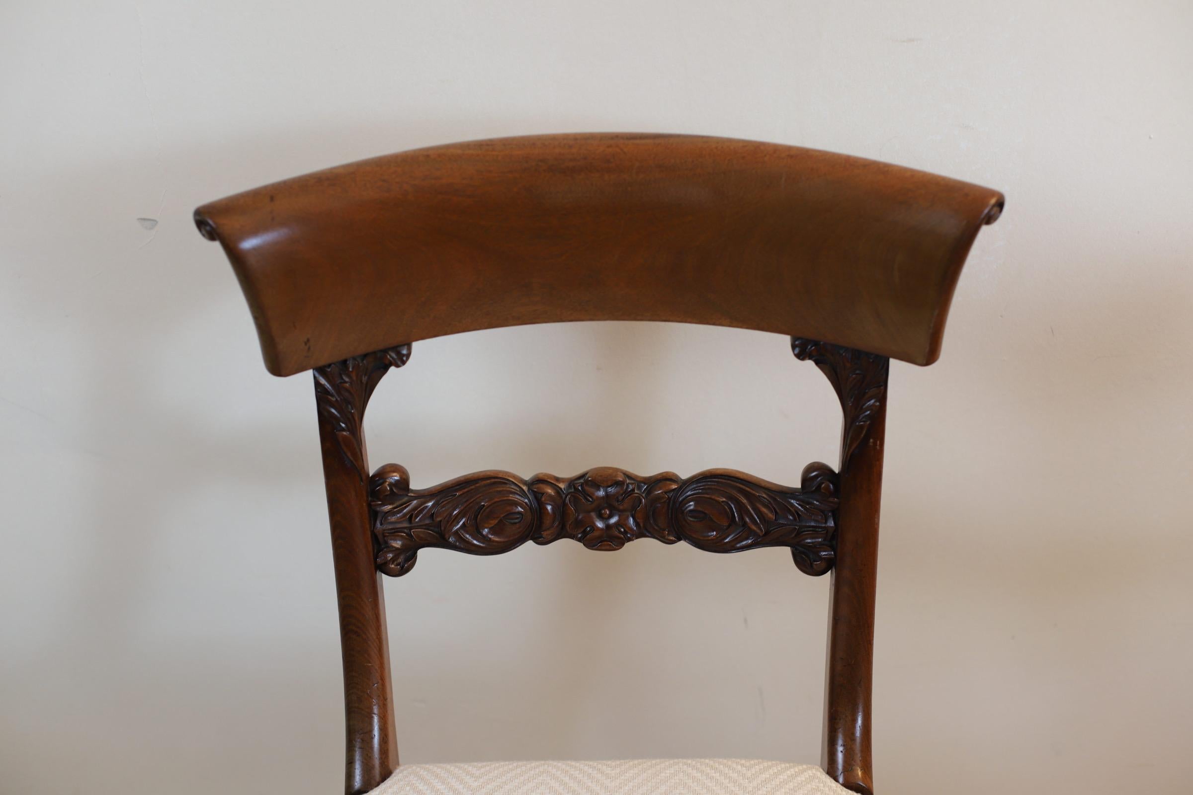 Beautiful Set of 6 William IV Dining Chairs 5