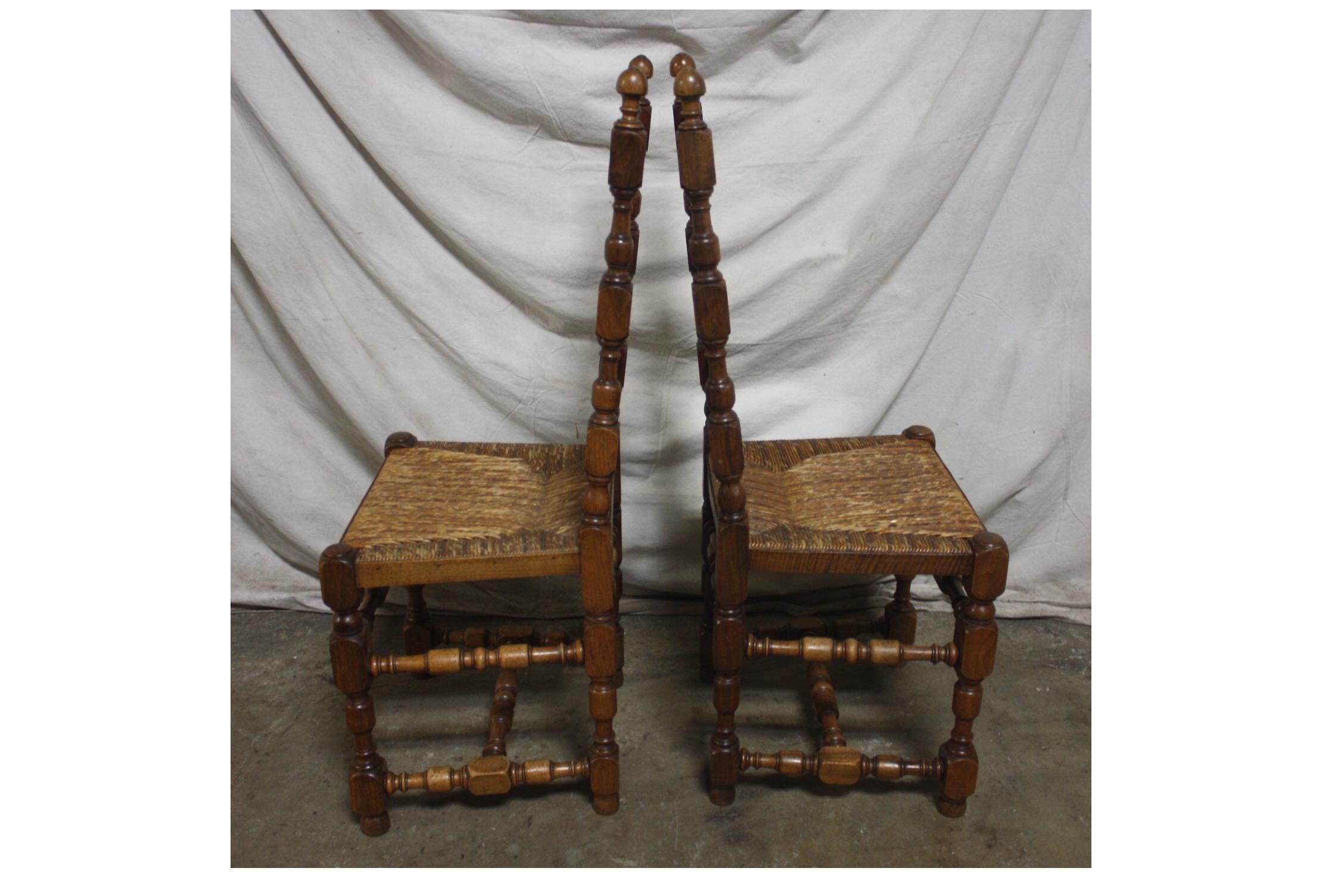 Louis XIII Beautiful Set of Country French Dining Chairs