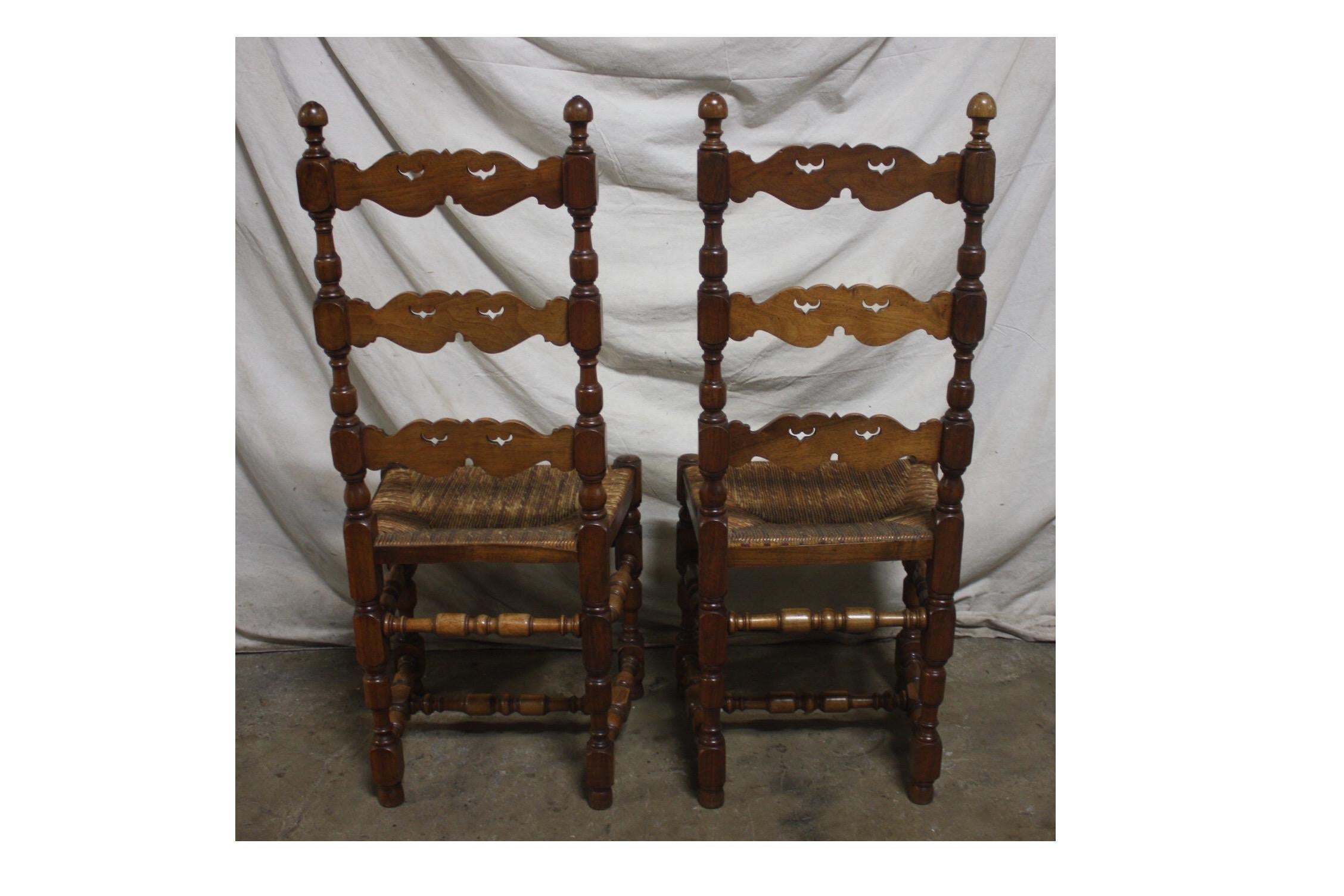 Beautiful Set of Country French Dining Chairs 2