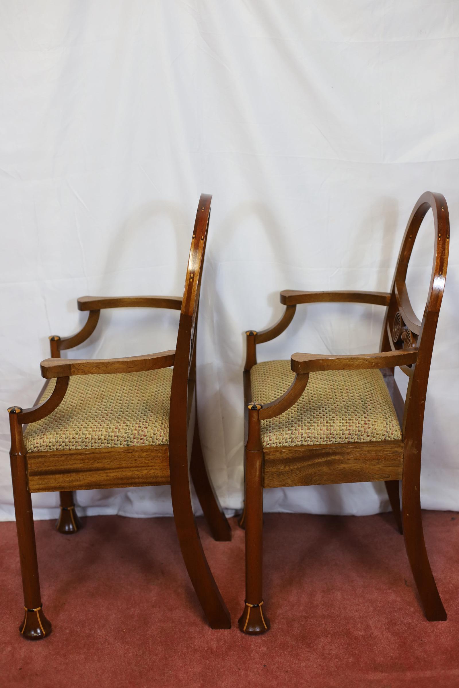 Beautiful Set Of Eight Hooped Back Dining Chairs By Jeremy Green For Sale 1