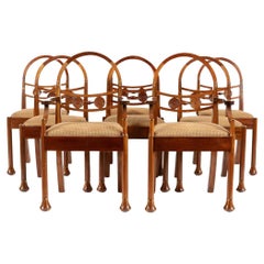 Beautiful Set Of Eight Hooped Back Dining Chairs By Jeremy Green