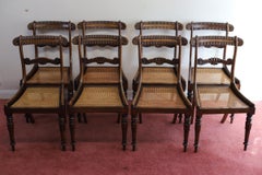 Beautiful Set Of Eight Regency  Dining Chairs